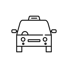 
Taxi icon. Car,vehicle Vector icon isolated on white background.

