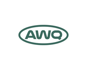 AWQ logo design vector template