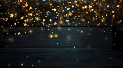 Naklejka premium Bokeh golden flare background