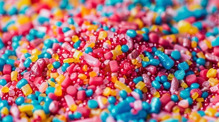 Fototapeta na wymiar Colorful topping sugar background