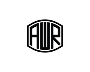 AWR Logo design vector template