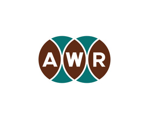 AWR Logo design vector template
