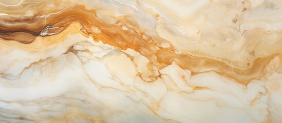 A detailed closeup of a marble pattern in brown and white tones, resembling ingredients in a culinary dish or art piece with liquid stains