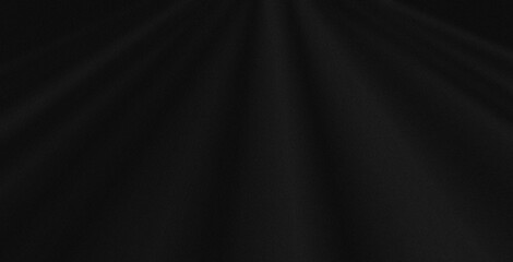 Abstract Smooth elegant black satin Textile texture Silk luxurious background design with noise
