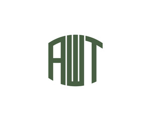 AWT Logo design vector template