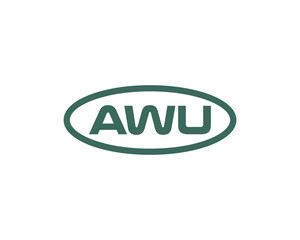 AWU logo design vector template