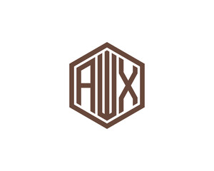 AWX logo design vector template