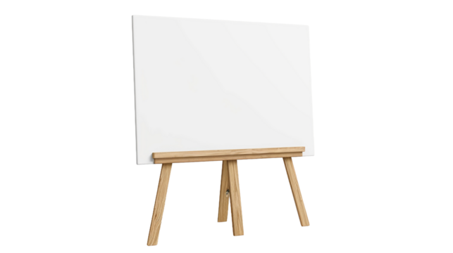 empty board on white background
