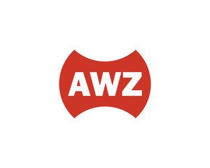 AWZ logo design vector template