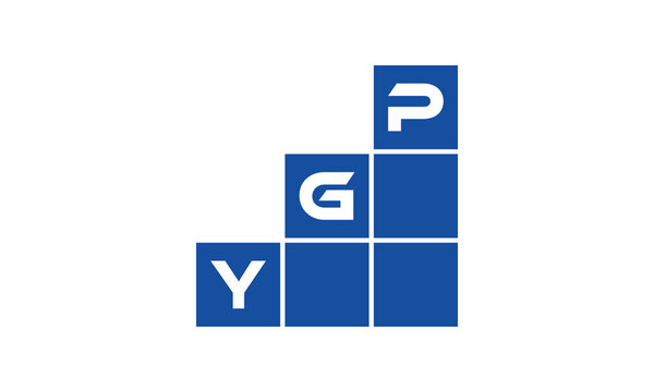 YGP initial letter financial logo design vector template. economics, growth, meter, range, profit, loan, graph, finance, benefits, economic, increase, arrow up, grade, grew up, topper, company, scale