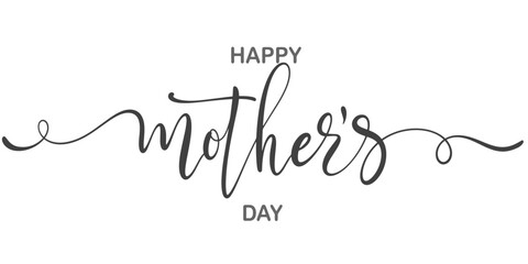 Happy Mothers Day lettering . Handmade calligraphy vector illustration. Mother's day card