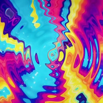 animated wavy colorful abstrak background illustration