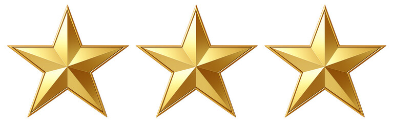 Fototapeta premium gold star on white background