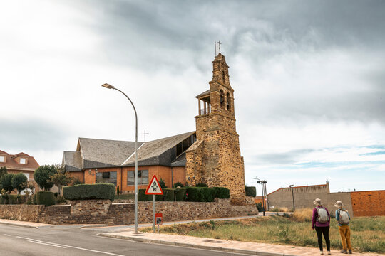 Church of Saints Justo and Pastor in San Justo de la Vega, Comarca of La Vega del Tuerto, province of Leon, Castile and Leon, Spain