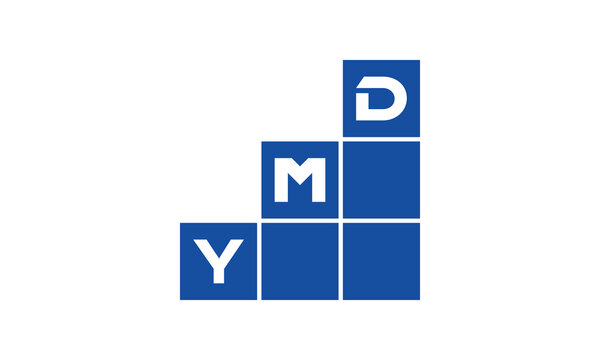 YMD initial letter financial logo design vector template. economics, growth, meter, range, profit, loan, graph, finance, benefits, economic, increase, arrow up, grade, grew up, topper, company, scale