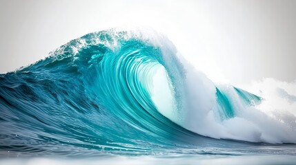 Kraft der Natur: Brechende Welle im Meer - 760129999