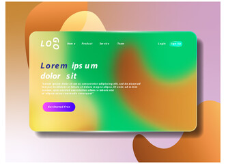 Abstract landing page