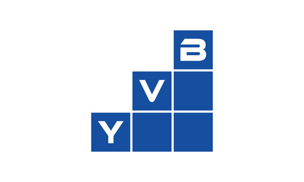 YVB initial letter financial logo design vector template. economics, growth, meter, range, profit, loan, graph, finance, benefits, economic, increase, arrow up, grade, grew up, topper, company, scale