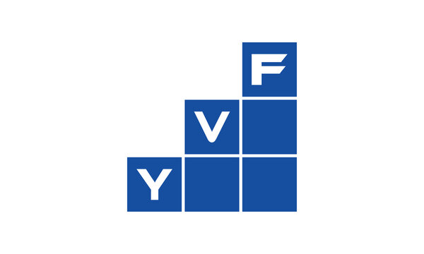 YVF initial letter financial logo design vector template. economics, growth, meter, range, profit, loan, graph, finance, benefits, economic, increase, arrow up, grade, grew up, topper, company, scale