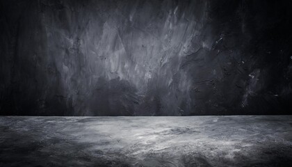 black wall texture rough background dark concrete floor or old grunge background with black - obrazy, fototapety, plakaty
