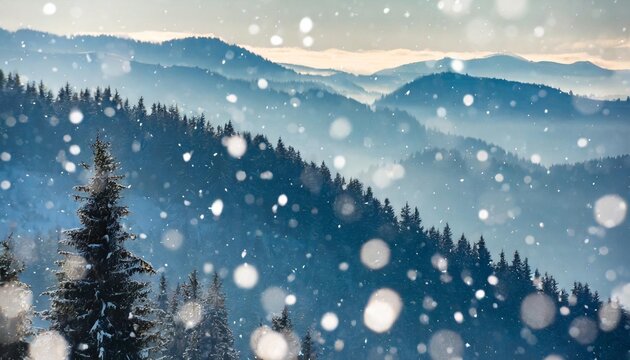 snow fall background