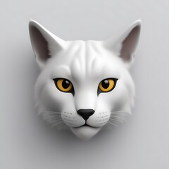 Lynx 3D sticker vector Emoji icon illustration, funny little animals, lynx on a white background