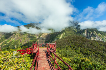 Mount Kinabalu viewed from the summit of nearby Maragang Hill