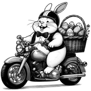 recommend clip art: Biker Bunny