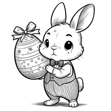 recommend clip art:  Bunny with a Big Chocolate Egg