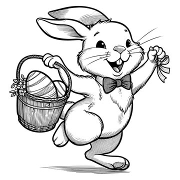 recommend clip art: Bunnies, Chocolates, and Eggs to Color
