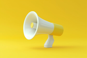 3d megaphone speaker or loudspeaker bullhorn for announce promotion, Ai Generated