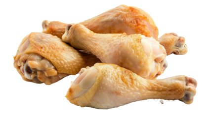 isolated raw chicken legs