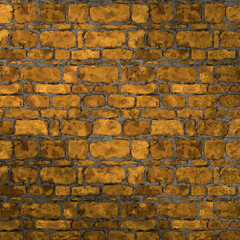 golden bricks wall