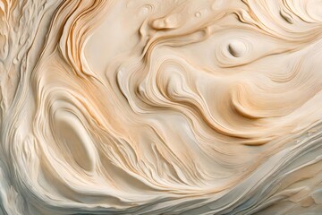 Serene 3D Background Texture Evoking Soft Creamy Surfaces