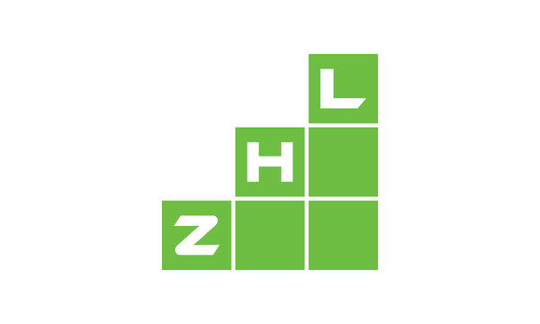 ZHL initial letter financial logo design vector template. economics, growth, meter, range, profit, loan, graph, finance, benefits, economic, increase, arrow up, grade, grew up, topper, company, scale