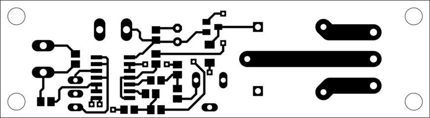 Tracing the conductors of the printed circuit board
of an electronic device. Vector engineering 
drawing of a pcb. Electric background.