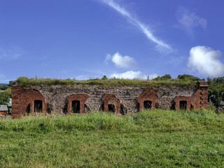 Ruins of the Bobruisk fortress (XIX century). Belarus