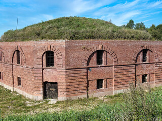 Ruins of the Bobruisk fortress (XIX century). Belarus