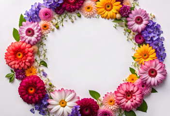 Obraz premium Computer close-up image view of beautiful fresh roses frame