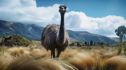 Keuken foto achterwand ostrich in the wild © qaiser