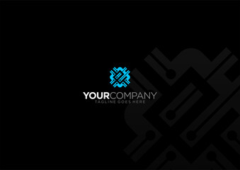 E data digital connection logo