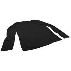 Creative fashionable black t shirt isolated on plain background , suitable for clothing element project.