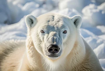 Türaufkleber Polar Bear Ursus maritimus, World Wildlife Day, March, animal concept, generative ai © João Macedo