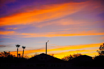 Naklejka premium beautiful florida communit sun rise