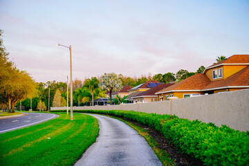 Naklejka premium beautiful florida communit sun rise