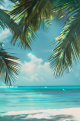 Fototapeta premium Summer time, Vacation background, travel wallpaper, beach and sand wallpaper, relaxation