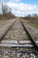 Fototapeta premium ancienne voie ferrée abandonnée