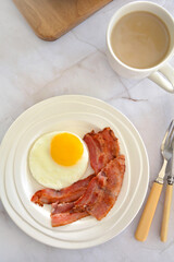 Bacon and egg breakfast