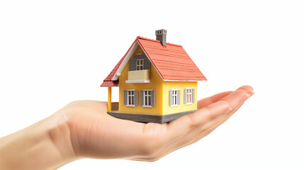 house in hand, Real estate business, Own house concept