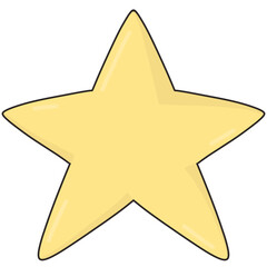 Yellow star illustration 